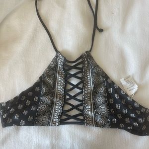 Amuse society halter bikini top